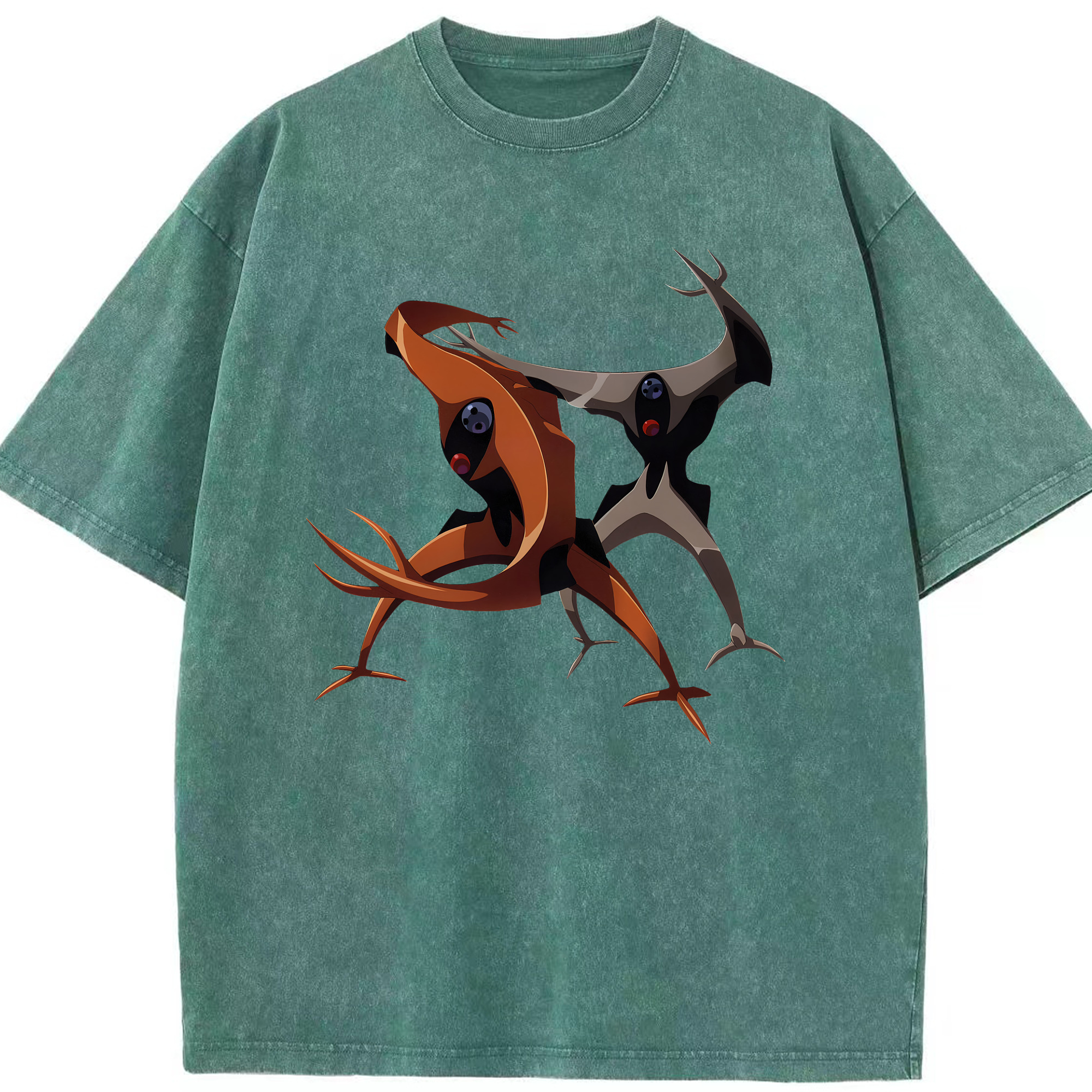 （画像用） EVA 新世紀エヴァンゲリオン 綿100% ヴィンテージ風 半袖Tシャツ（フロントプリント）
